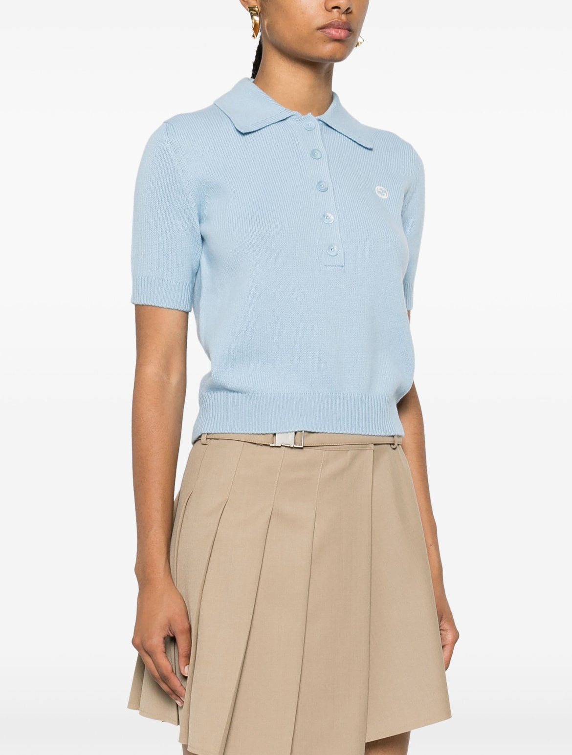 Gucci wool cashmere polo top,Gucci 798015XKDWSGucci polo shirt on sale,Gucci polo shirt authenticity,Gucci polo shirt outlet,