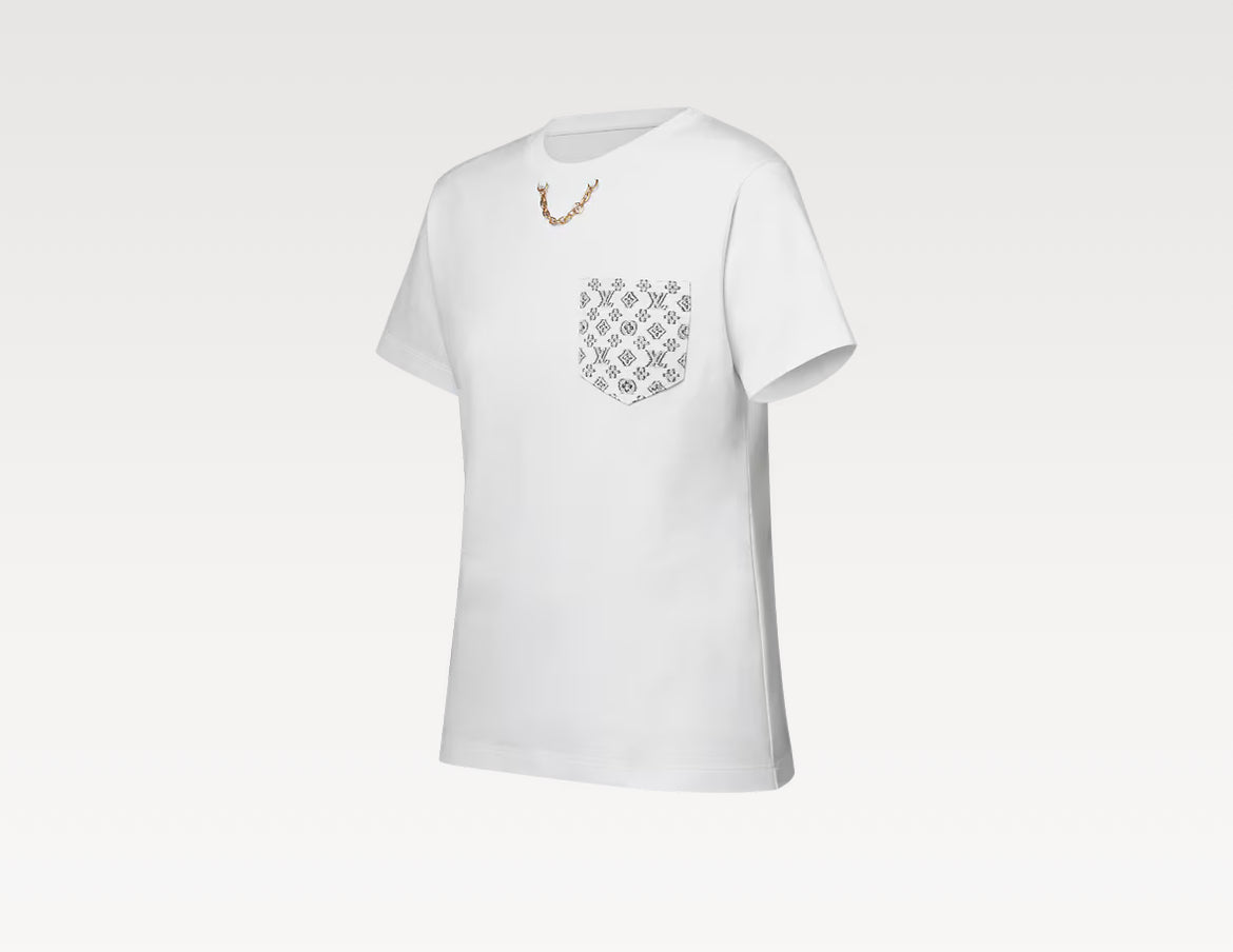 Louis Vuitton 1AHX91,LV 1AHX91,Louis Vuitton white t-shirt,Louis Vuitton pocket t-shirt,Louis Vuitton white pocket t-shirt,Lo