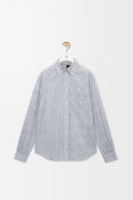 Loewe H616Y05X69,Loewe shirt in cotton blend,Loewe shirt mens,Loewe blue mens shirt,Loewe shirt on sale,Loewe men shirt 2025,