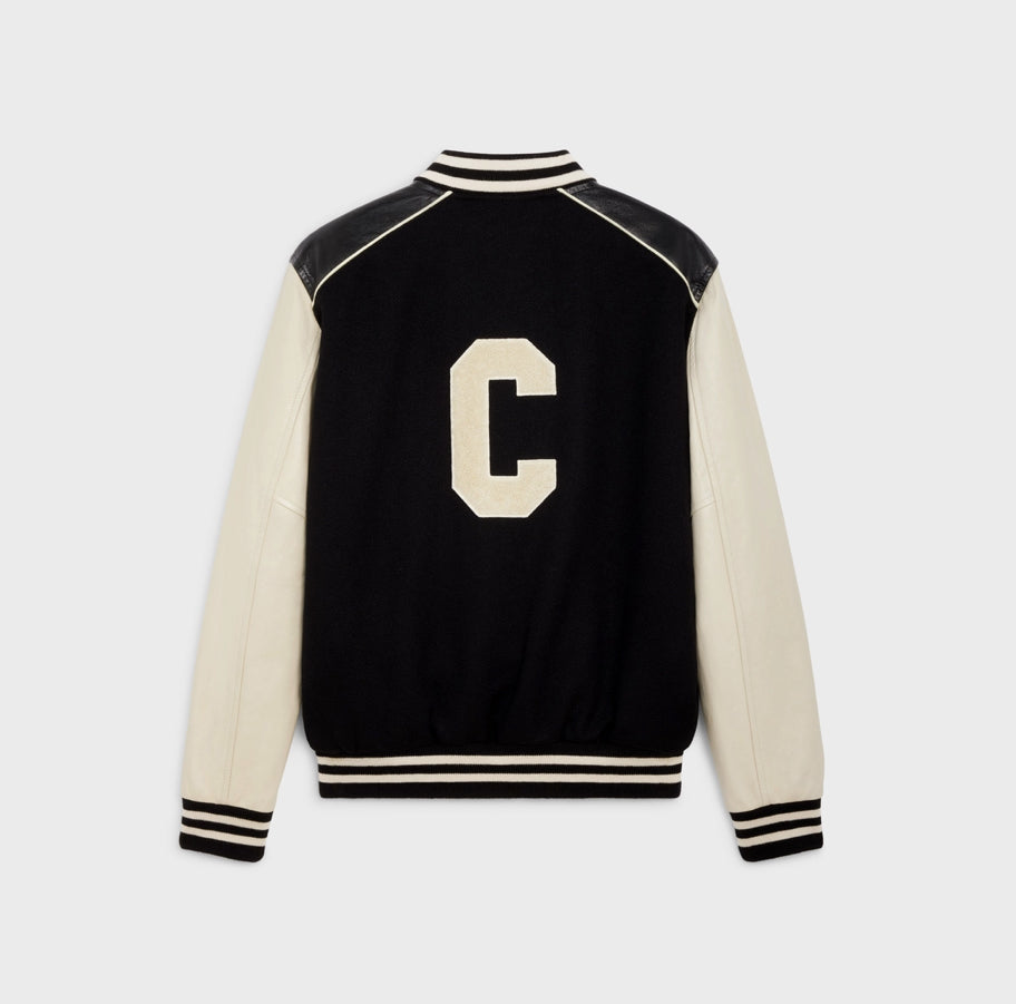 Celine oversized wool teddy jacket