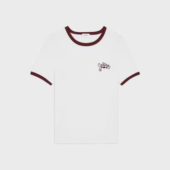 Celine RX0CV507Z.01WX,Winniemodo,Winnie modo,Celine T-shirt in cotton jersey,Celine t-shirt,Celine tee,Celine t-shirt sale,Ce