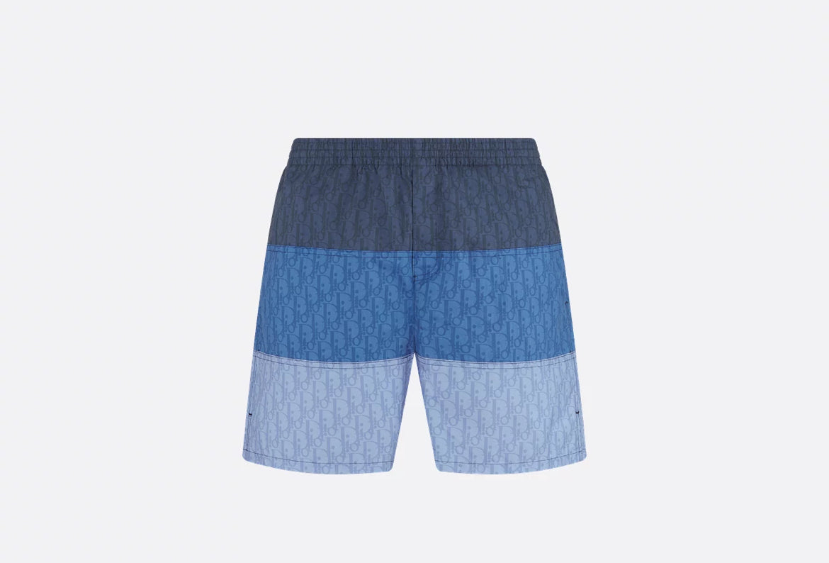 Dior 593B111A2021,Dior swim shorts,Dior blue swim shorts,Dior swim shorts 2025,Dior swim shorts three blue color,Dior monogra