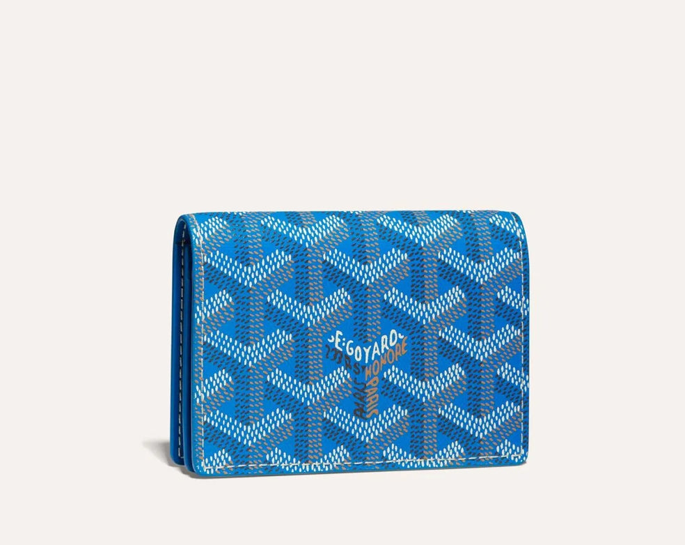 Winniemodo,Winnie modo,Goyard Malesherbes card wallet,Goyard Malesherbes,Goyard Malesherbes card wallet blue,Goyard cardholde