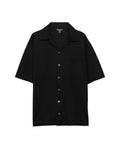 Prada UJN850SOOO16JM,Prada cotton shirt,Prada black shirt,Prada oversize shirt,Prada short sleeve mens shirt,Prada black mens