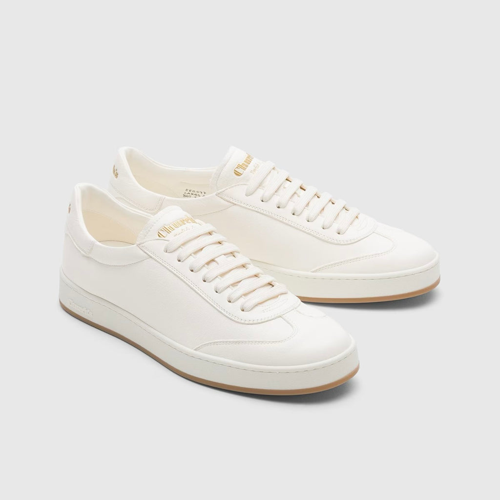 Winniemodo,Church EEG077,Church Large Deerskin Sneaker,Church sneaker,Church sneaker white,Church sneaker mens white,Church w