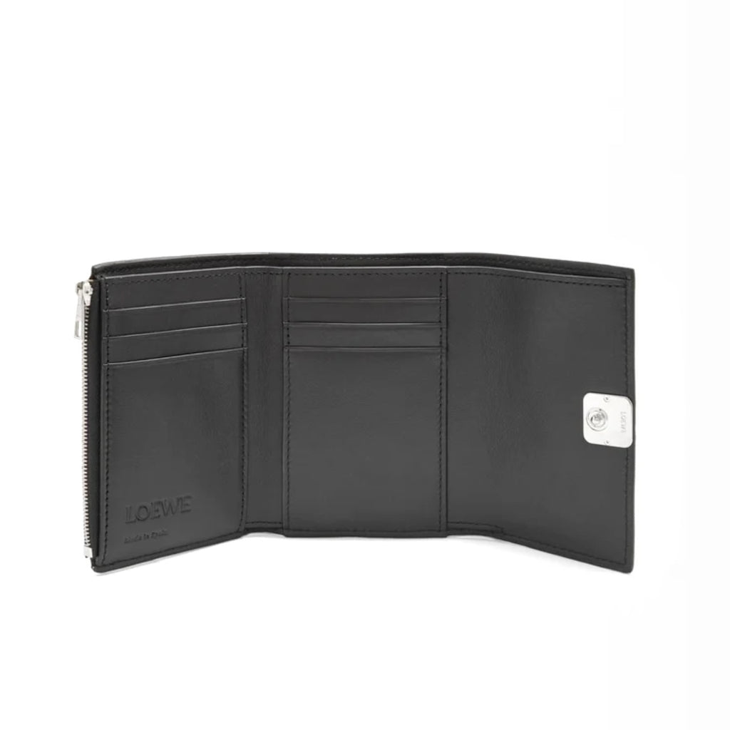 Loewe Anagram black wallet,Loewe vertical black wallet,Loewe anagram small vertical wallet,Loewe black wallet,Loewe womens wa