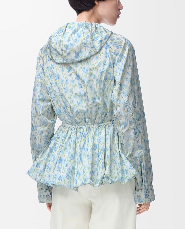 Loewe S359Y02XEJ,Winniemodo,Winnie modo,Loewe hooded jacket,Loewe jacket floral,Loewe jacket flower,Loewe jacket women,Loewe