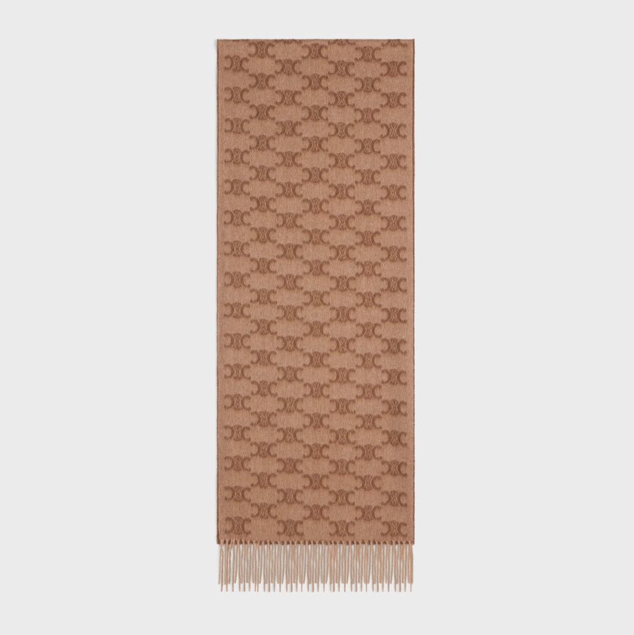 Celine scarf in monogram cashmere,Celine scarf 2AW02252U.02TF,Celine scarf authentic,Celine scarf on sale,Celine scarf outlet