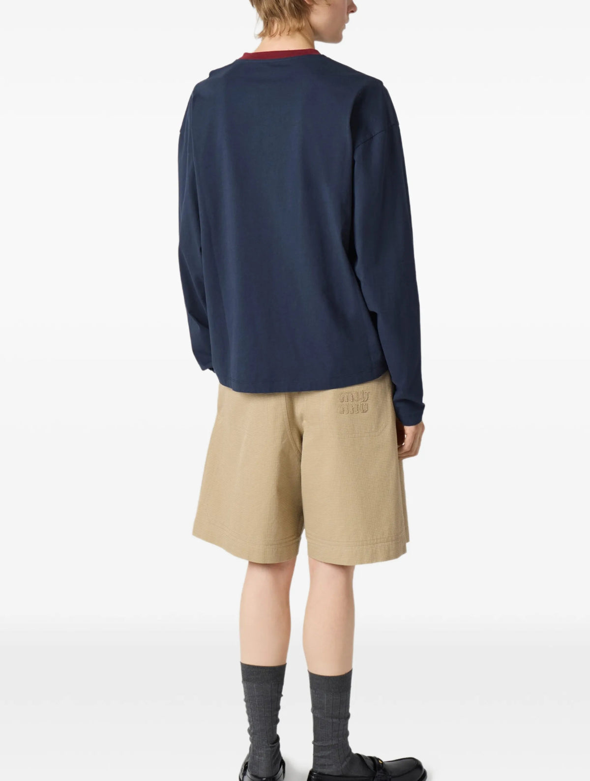 Winniemodo,Winniemodony,MIU MIU MJLA31,Miu Miu long sleeve t-shirt,Miu Miu T-shirt on sale,Miu Miu long sleeve T-shirt authen