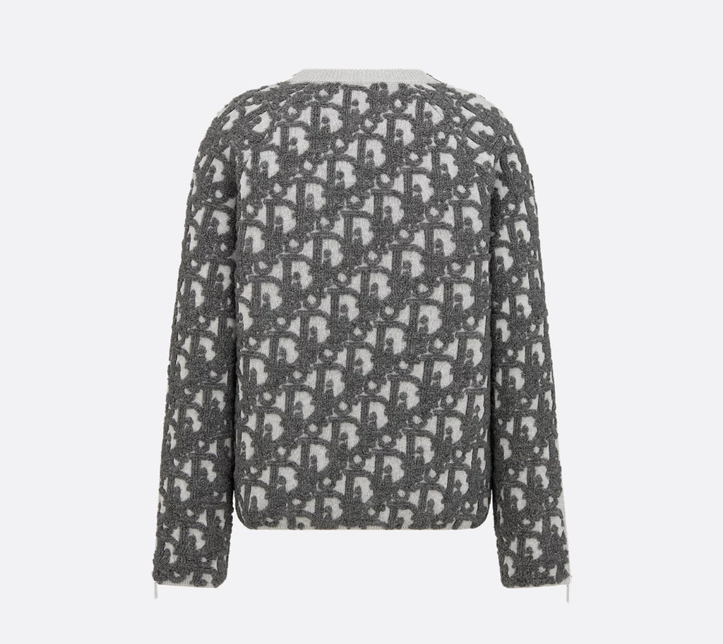 Dior 493M635AT847,Dior oblique sweater,Dior oblique sweater sale,Dior monogram sweater,Dior grey sweater,Dior grey monogram s