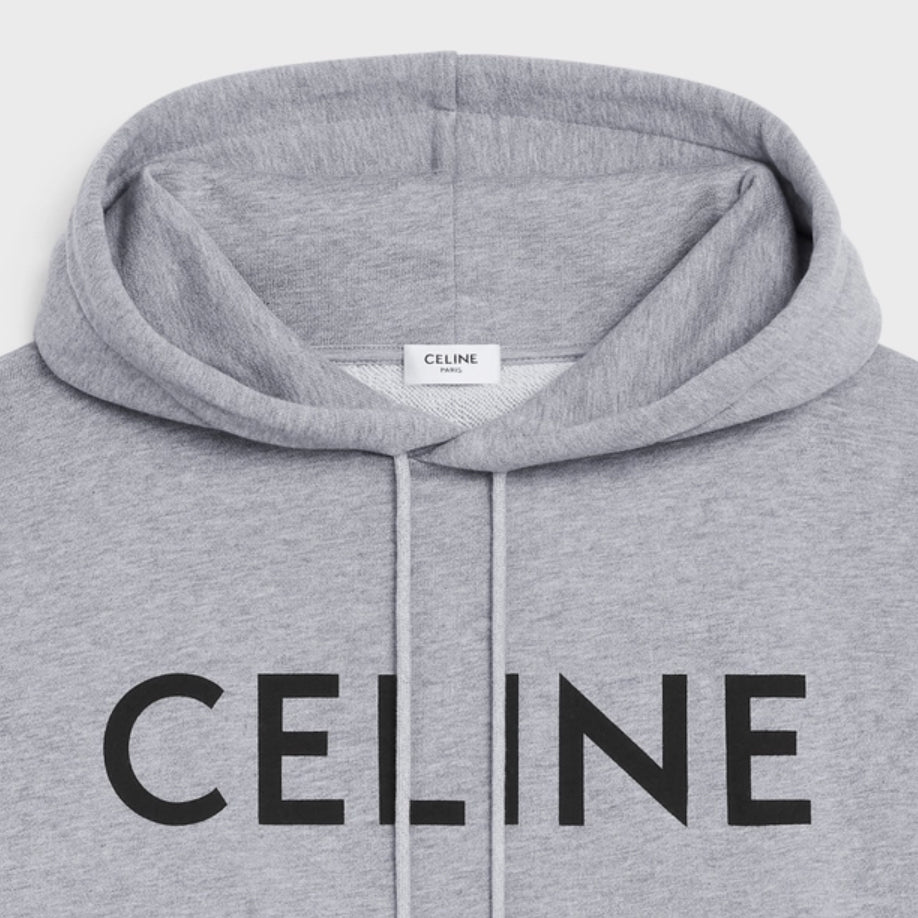 Celine hoodie in cotton fleece , celine 2Y321670Q ,celine men's hoodie , celine on sale, celine online shop,celine men's fash