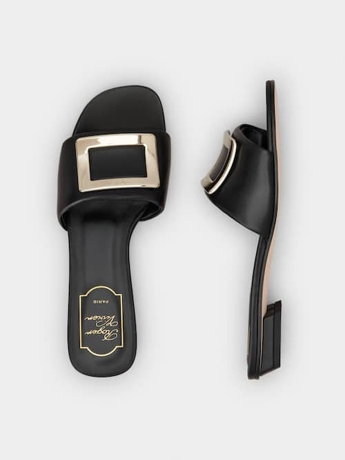 Roger Vivier Belle Vivier mules in leather