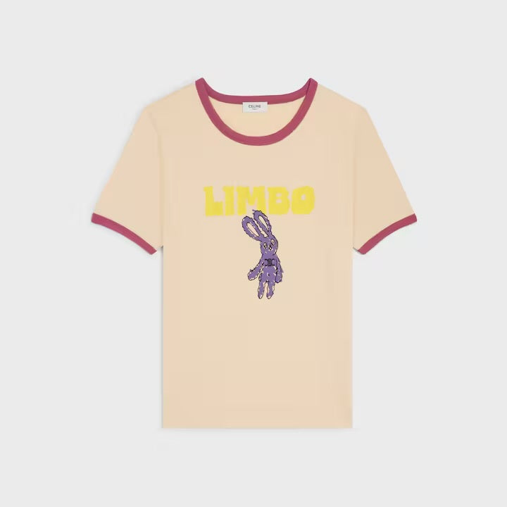 Celine RX0CF507Z,Celine 70’s T-shirt in cotton,Celine limbo t-shirt,Celine limbo tee,Celine tee,Celine t-shirt,Celine t-shirt