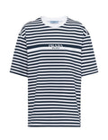 Prada 3515BS23112T2,Prada striped T-shirt,Prada navy striped T-shirt,Prada striped T-shirt womens,Prada striped womens T-shir