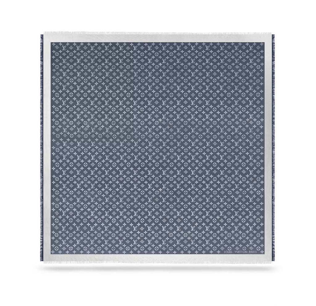 Louis Vuitton monogram denim shawl