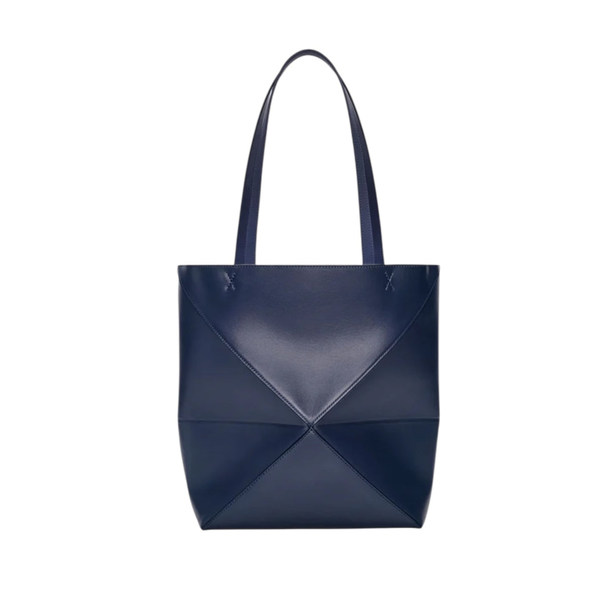 Loewe IDA657G50X01,Loewe Medium Puzzle Fold tote in shiny calfskin,Loewe puzzle fold tote bag,Loewe puzzle tote bag,Loewe blu