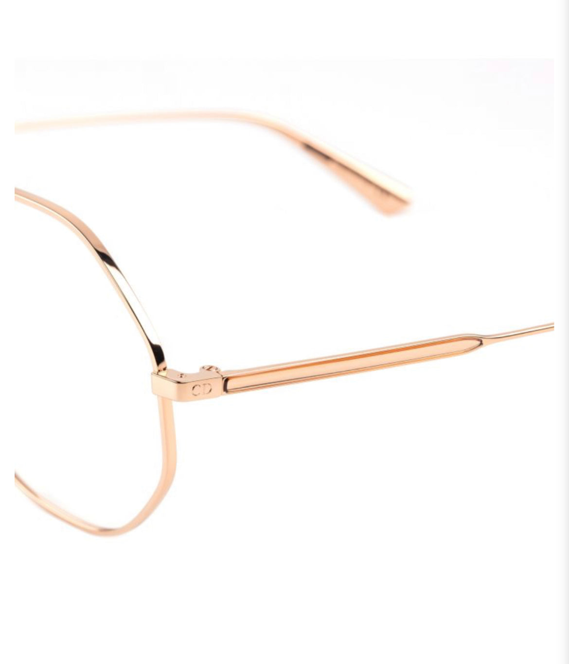 Dior GEMDIORO R2U Gold Irregular Stainless Steel Frame
