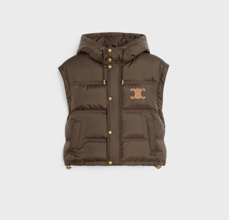 Celine triomphe cropped down jacket in lightweight nylo ,celine online shop,celine outlet ,celine ,celine 2W661901V.19CO ,cel