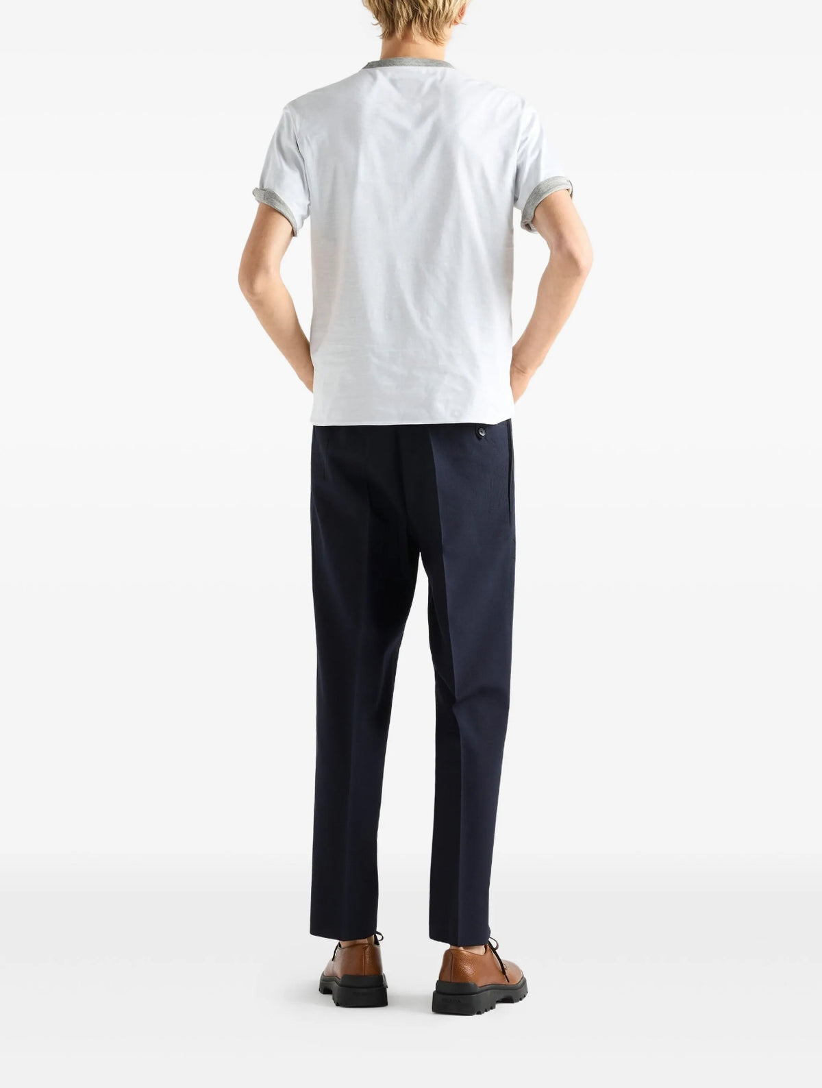 Winniemodo,Winniemodony,Prada reversible t-shirt,Prada UJN960,Prada t-shirt white,Prada tee sale,Prada t-shirt grey,Prada tee
