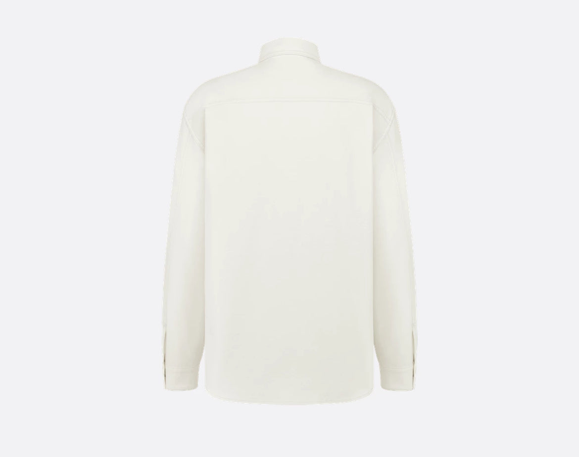 Dior 593D581A3011,Dior CD diamond shirt,Dior CD embroidery white shirt,Dior white shirt,Dior white shirt mens,Dior white shir