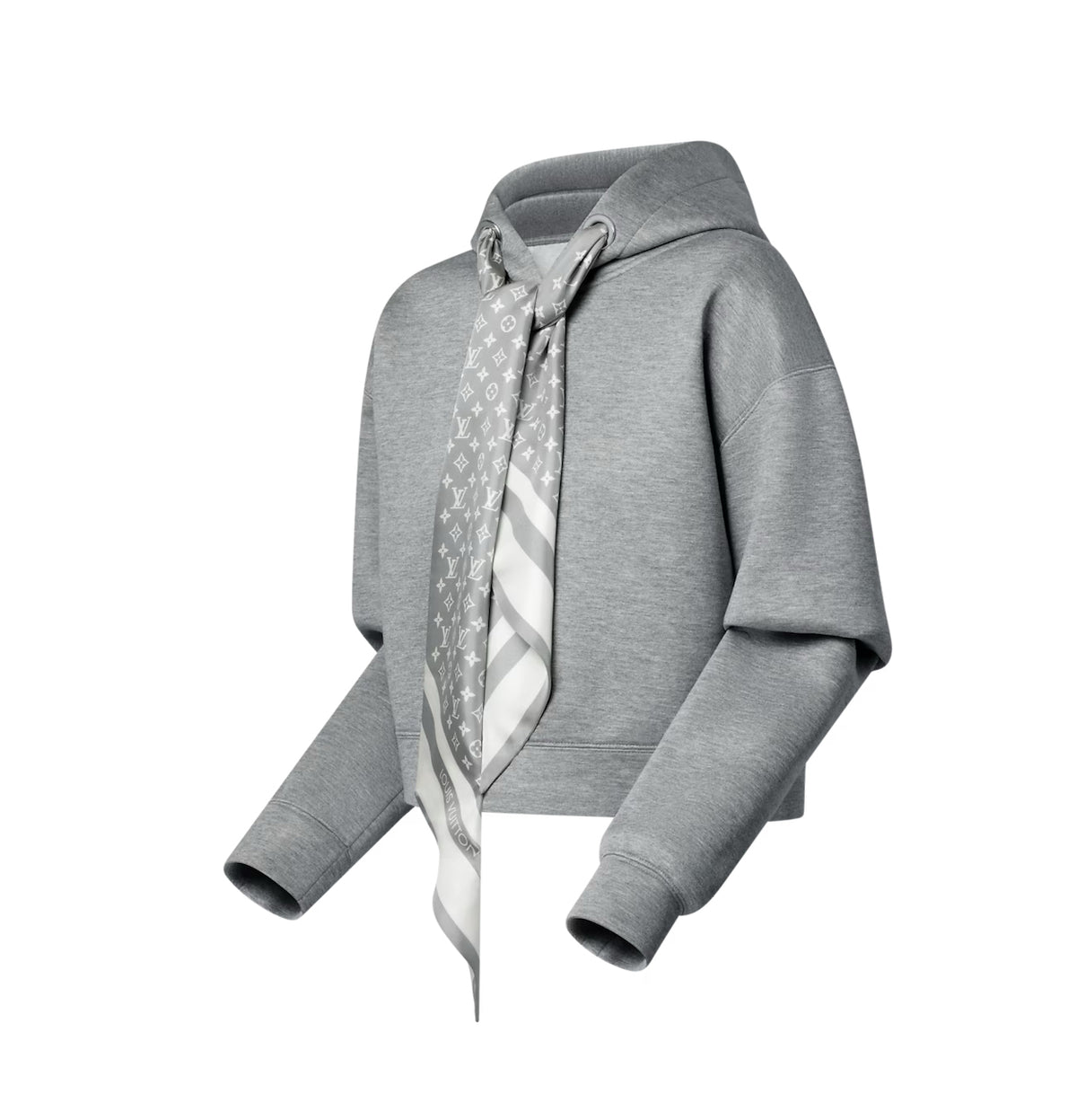 Winniemodo,Winnie modo,Louis Vuitton 1AIR60,LV 1AIR60,Louis Vuitton cropped monogram scarf hoodie,LV monogram scarf hoodie,Lo