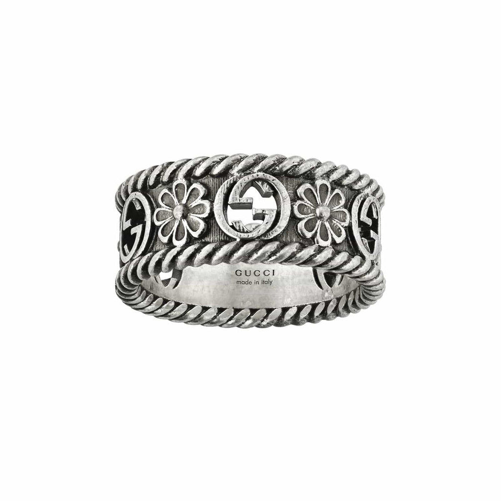 Winniemodo,Winniemodony,Gucci YBC577263001,Gucci Interlocking G Flower Ring,Gucci ring men,Gucci ring women,Gucci ring sale,G