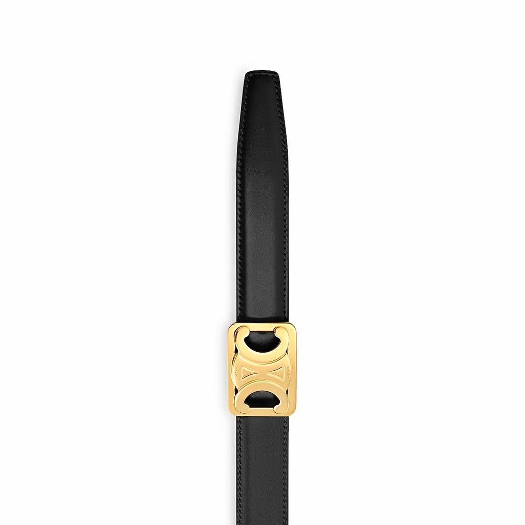 Celine Medium Reversible Framed Triomphe Belt,Celine 45BIZ3APD.38TW,Celine Reversible Triomphe Belt,Celine Reversible black w