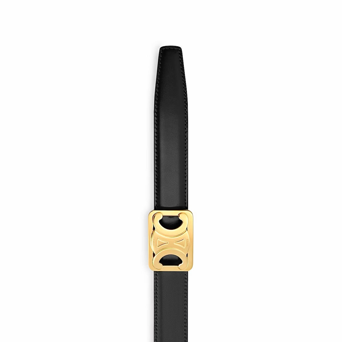 Celine Medium Reversible Framed Triomphe Belt,Celine 45BIZ3APD.38TW,Celine Reversible Triomphe Belt,Celine Reversible black w