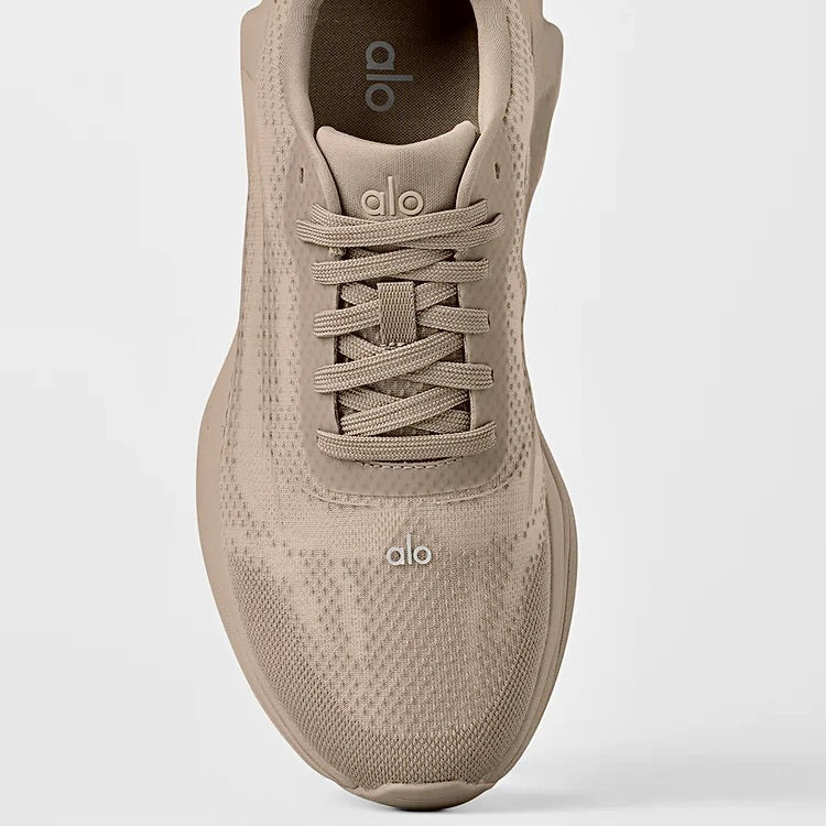 Alo Runner Gravel,Alo Runner,Alo sneaker brown,Alo sneaker,Yoga sneaker, Alo sneaker on sale,Alo yoga sneaker sand,Alo womens