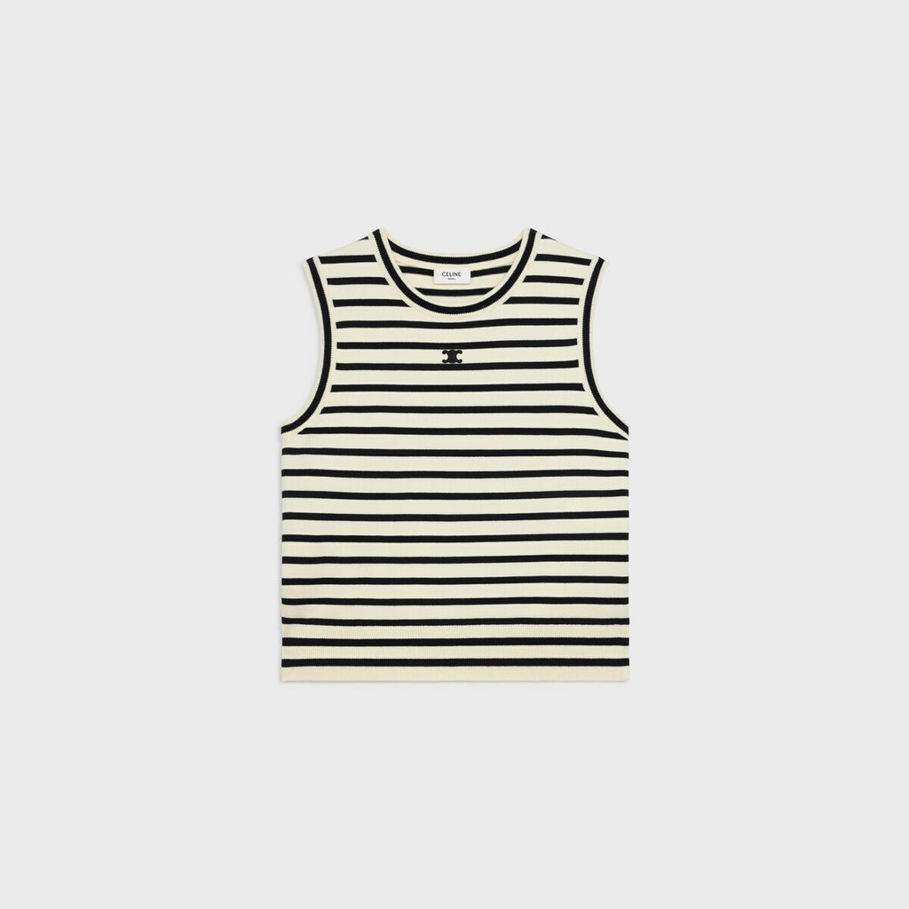 Celine RY04W0101.60EB,Celine triomphe vest,Celine triomphe top,Celine triomphe marine vest,Celine marine vest,Celine marine S