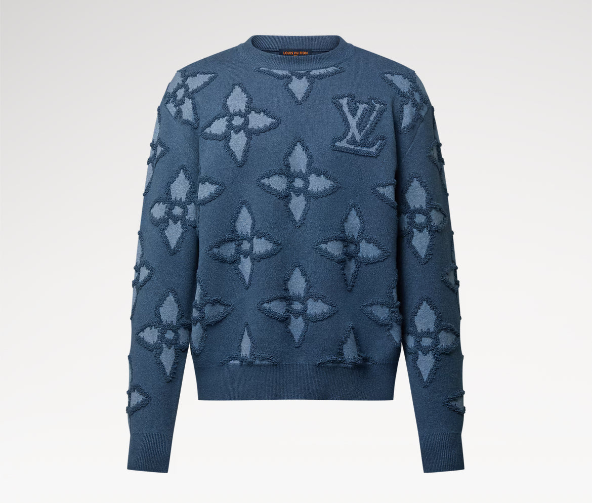 LV 1AGJRD,Louis Vuitton 1AGJRD,LV crewneck,Lv sweater,LV knitwear,LV pullover,LV cotton sweater,LV pullover mens,LV pullover