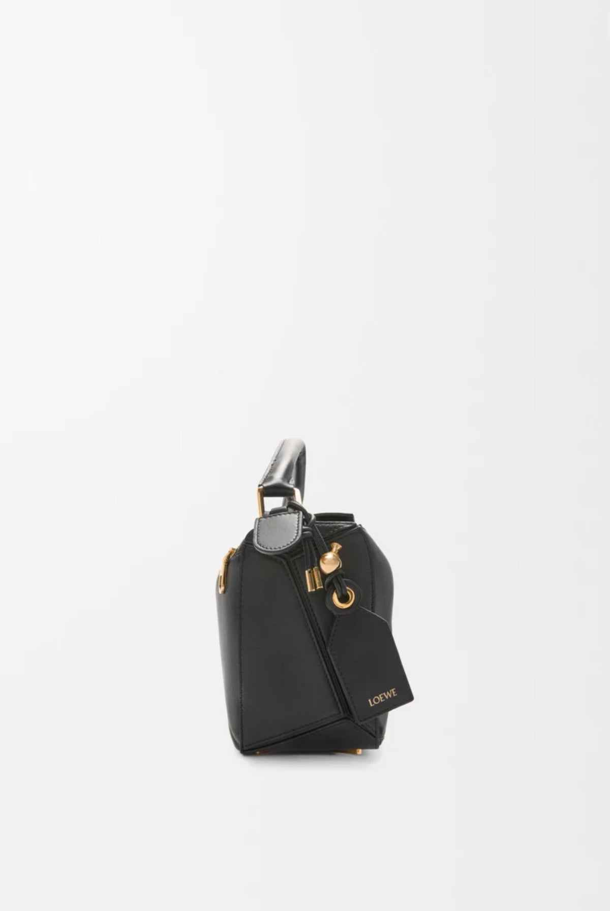 Loewe puzzle bag,Loewe puzzle black bag,Loewe puzzle bag small,Loewe small featherlight puzzle bag,Loewe bag,Loewe Lambskin p