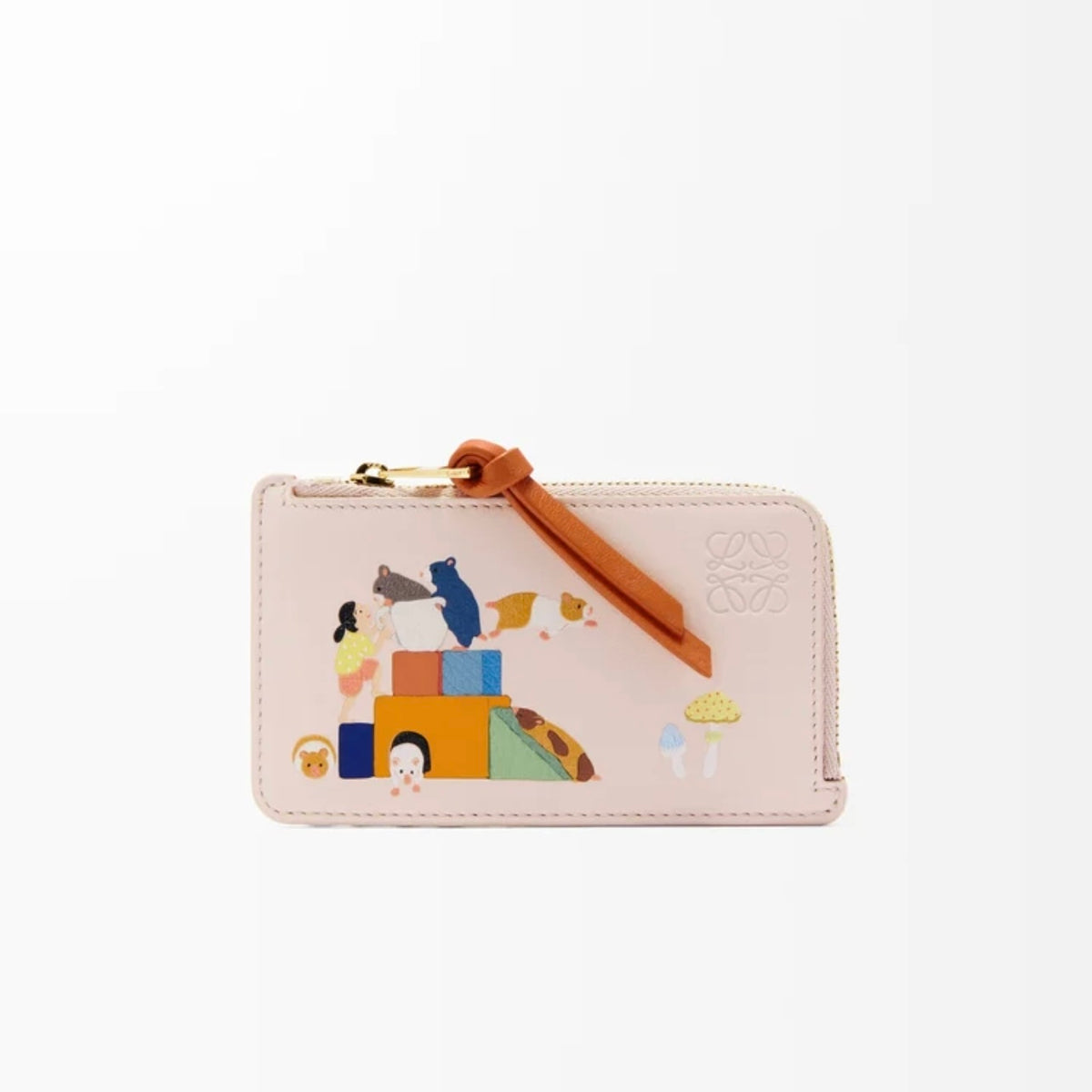 Loewe nappa calfskin cardholder,Loewe suna fujita cardholder,Loewe suna fujita pink cardholder,Loewe suna fujita leather card