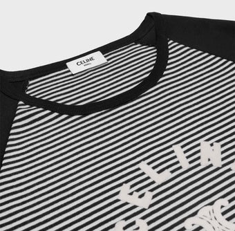 Celine triomphe T-shirt in cotton jersey