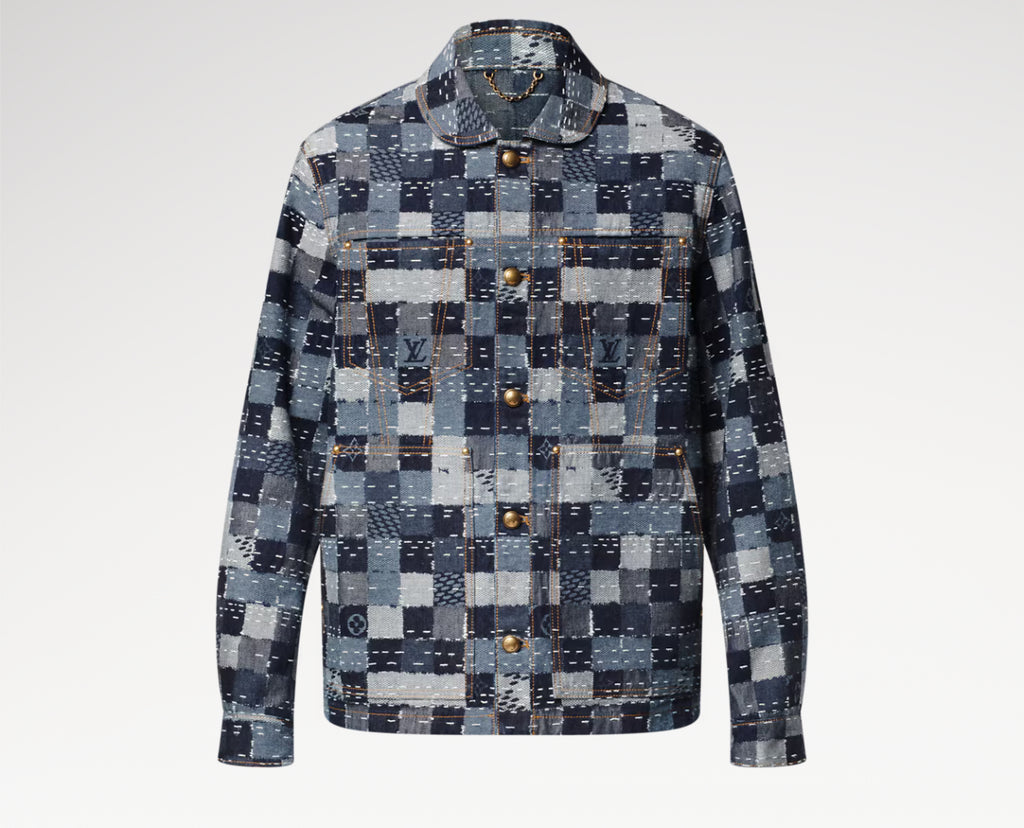 Winniemodo,Winnie modo,Louis Vuitton 1AILMK,LV 1AILMK,Louis Vuitton Damier denim workwear blouson,LV denim blouson,Louis Vuit