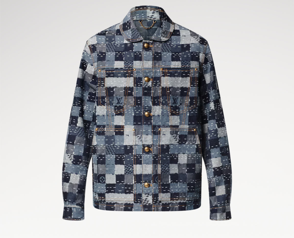 Winniemodo,Winnie modo,Louis Vuitton 1AILMK,LV 1AILMK,Louis Vuitton Damier denim workwear blouson,LV denim blouson,Louis Vuit