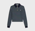 Winniemodo,Winnie modo,Celine RX0990424.GAI7,Celine Triomphe polo in striped,Celine long sleeve polo,Celine long sleeve polo