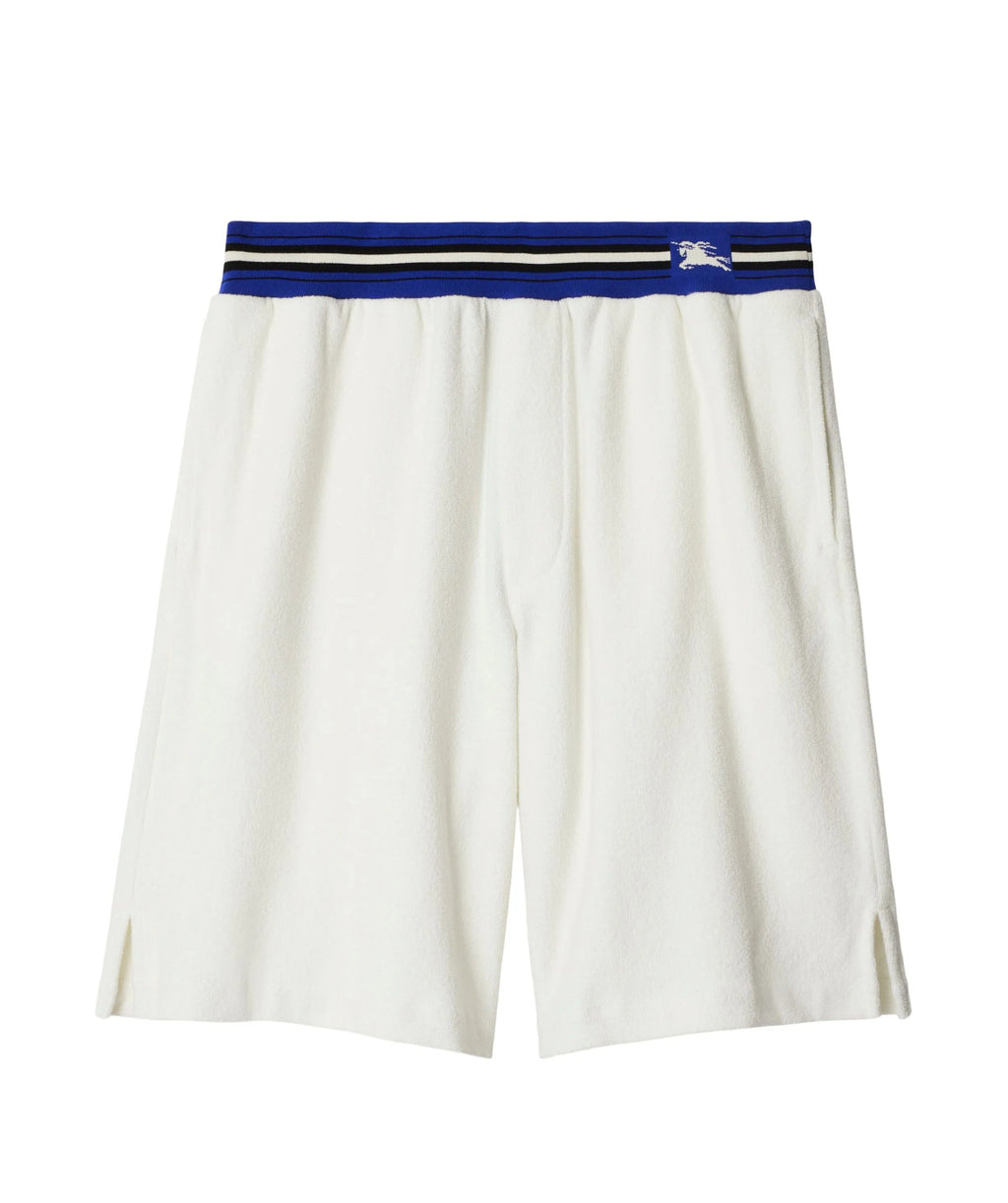 Burberry 8090060,Burberry EKD print shorts,Burberry EKD print white shorts,Burberry white cloth shorts,Burberry mens white sh