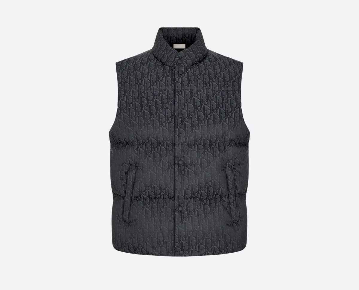 Winniemodo,Winniemodony,Dior 513C415B3093,Dior oblique down vest,Dior monogram down vest,Dior down vest black,Dior down vest