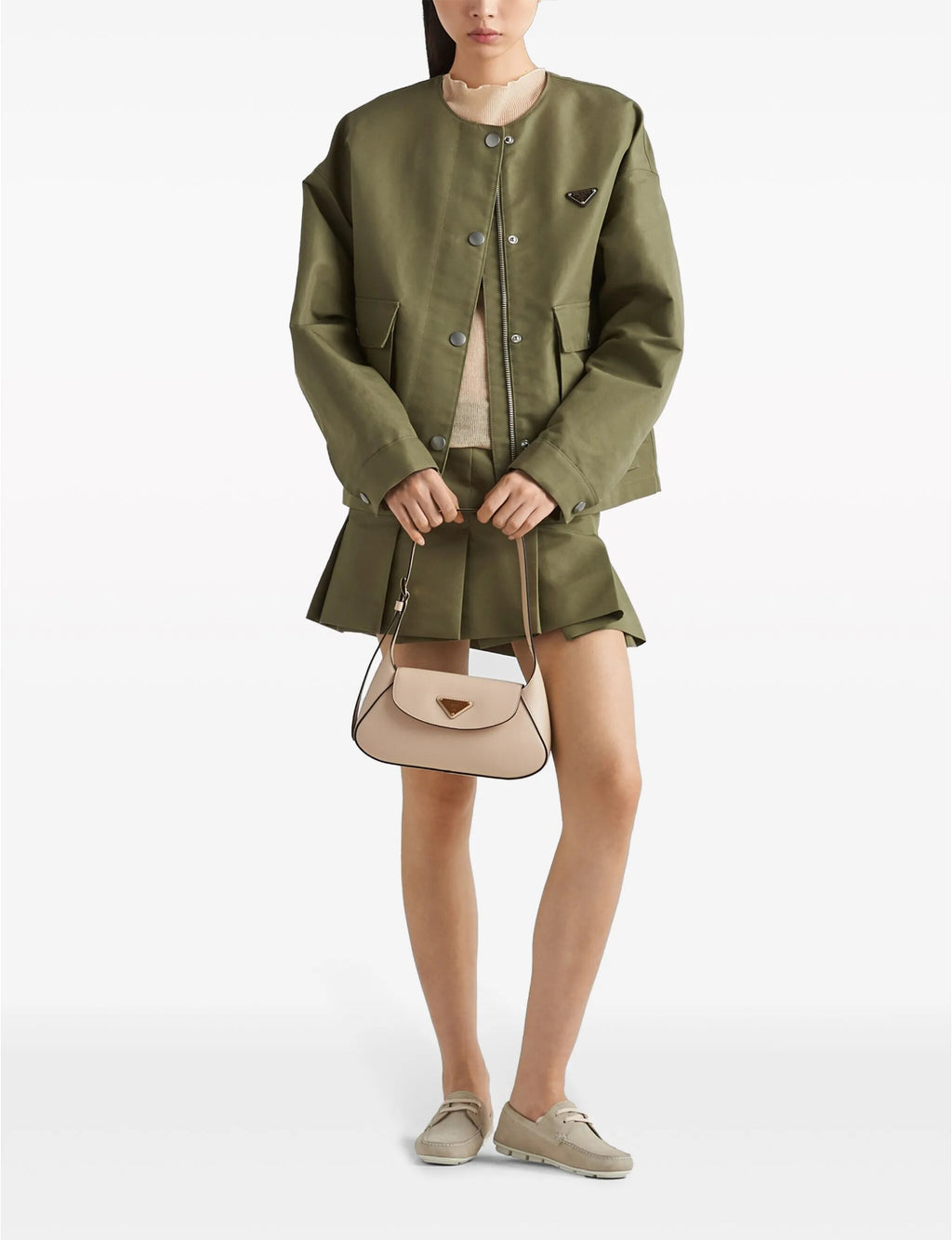 Winniemodo,Winnie modo,Prada 29Y103SOOO11HJ,Prada triangle logo blouson jacket,Prada jacket,Prada jacket sale,Prada jacket gr