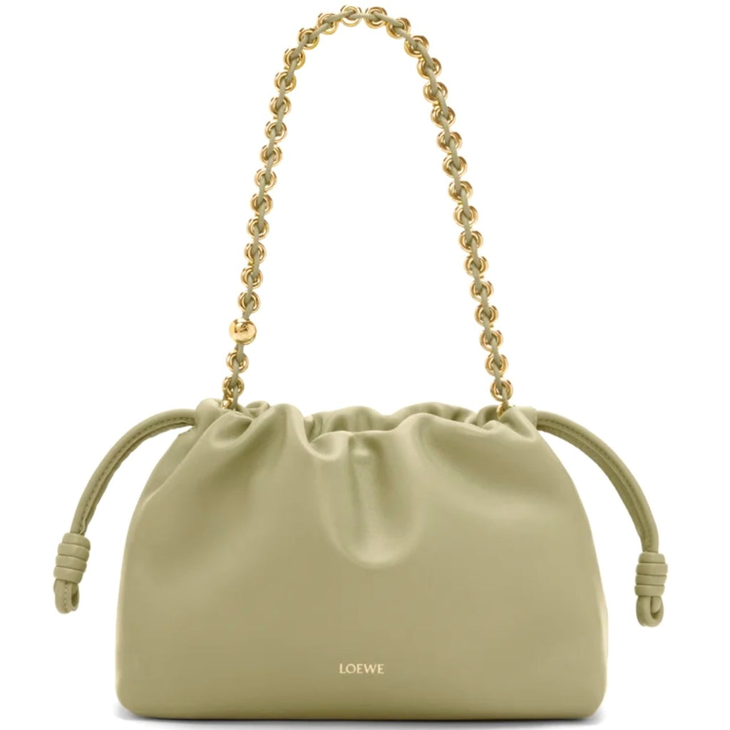 Loewe Medium Flamenco purse, Loewe Medium Flamenco bag, Loewe Flamenco bag, Loewe green flamenco bag, Loewe Medium Flamenco g