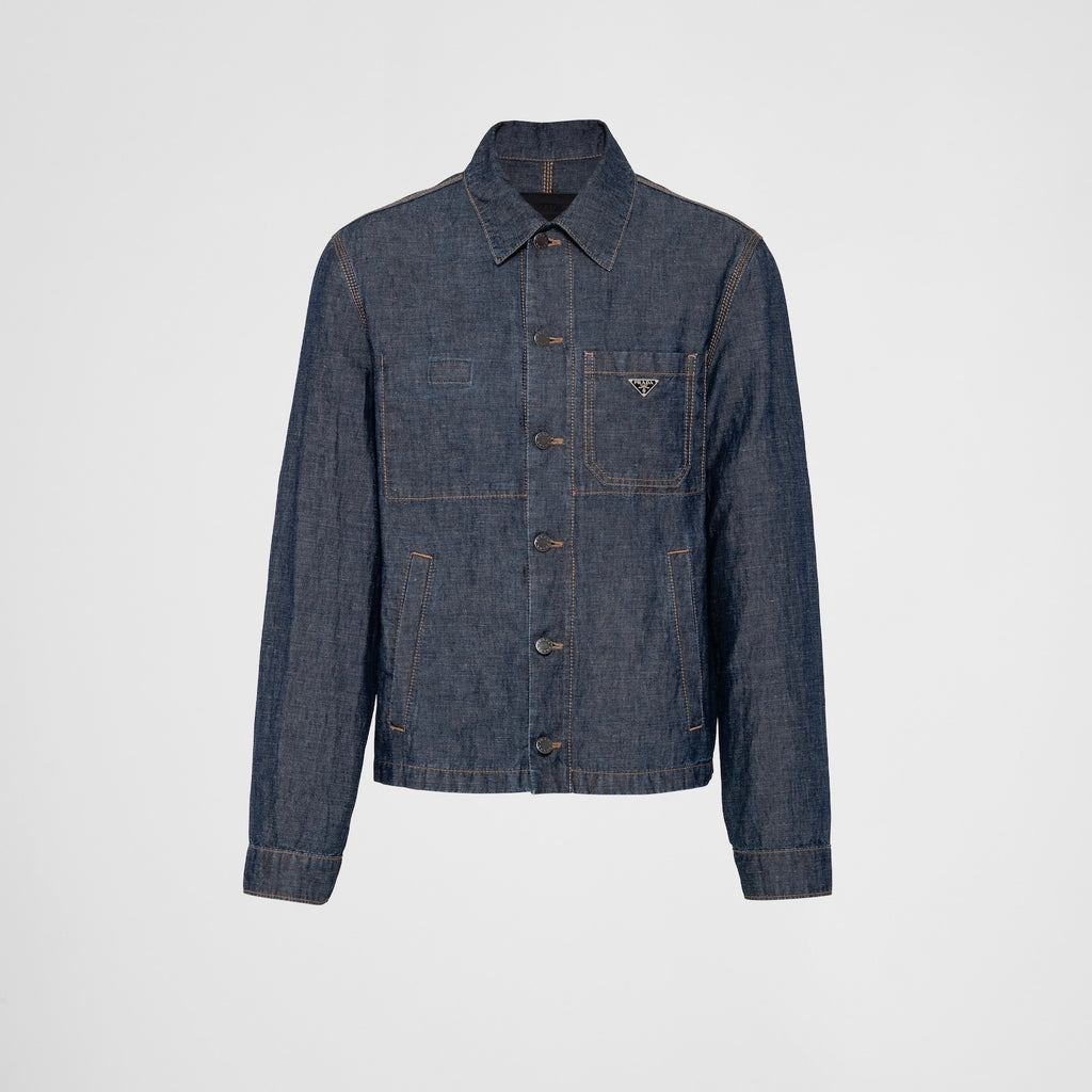 Winniemodo,Winnie modo,Prada GEB254,Prada chambray jacket,Prada denim jacket,Prada denim jacket mens,Prada jacket,Prada jacke