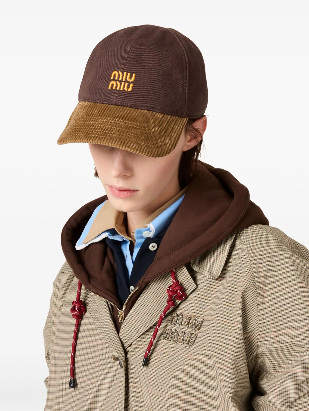Winniemodo,Winnie modo,Miu Miu corduroy panel baseball cap,MIU MIU baseball cap,MIU MIU cap,MIU MIU hat,MIU MIU cap sale,MIU