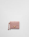 Prada 1MV204,Prada small leather wallet,Prada pink leather wallet,Prada small wallet womens,Prada wallet,Prada leather wallet