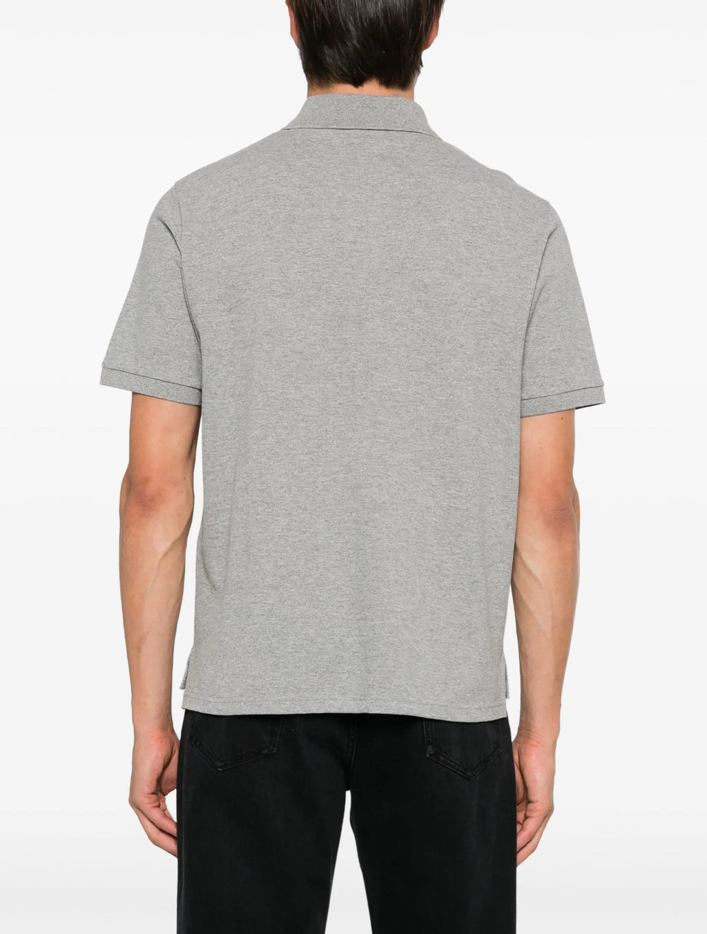Saint Laurent 798944Y37HC,YSL 798944Y37HC,Saint Laurent polo shirt,YSL t-shirt, Saint Laurent grey polo shirt,YSL grey polo s