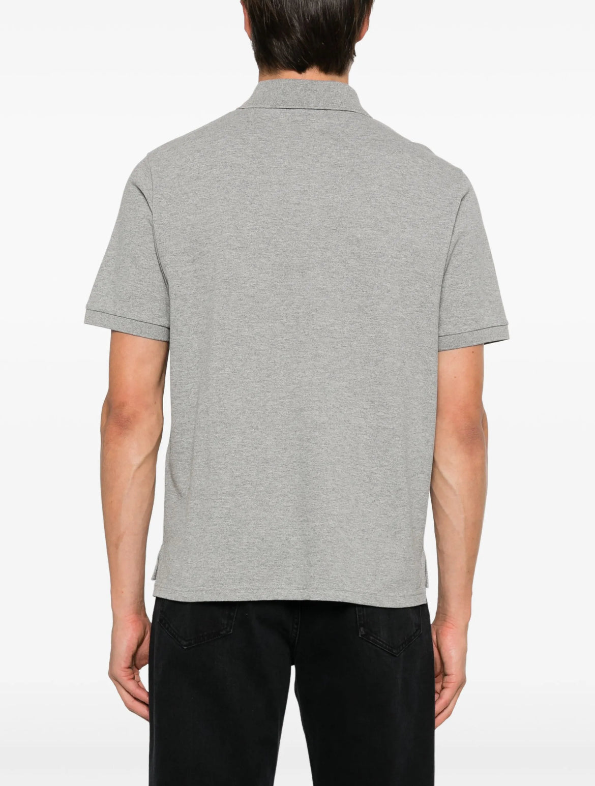 Saint Laurent 798944Y37HC,YSL 798944Y37HC,Saint Laurent polo shirt,YSL t-shirt, Saint Laurent grey polo shirt,YSL grey polo s