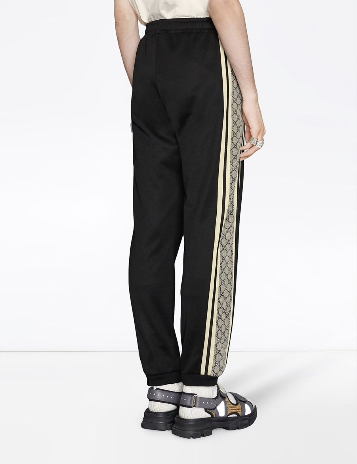 Gucci oversize technical jersey jogging pant