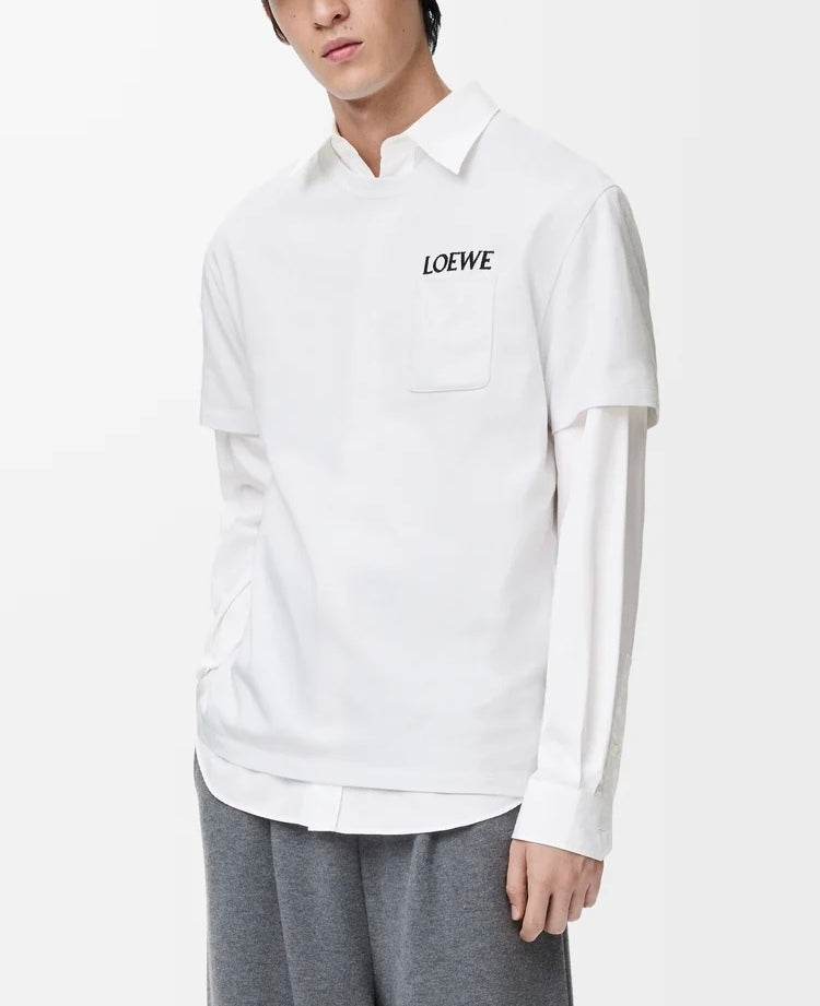 Winniemodo,Winniemodony,Loewe H526Y22XDE,Loewe relaxed fit Tee,Loewe t-shirt 2026,Loewe t-shirt white,Loewe t-shirt men,Loewe