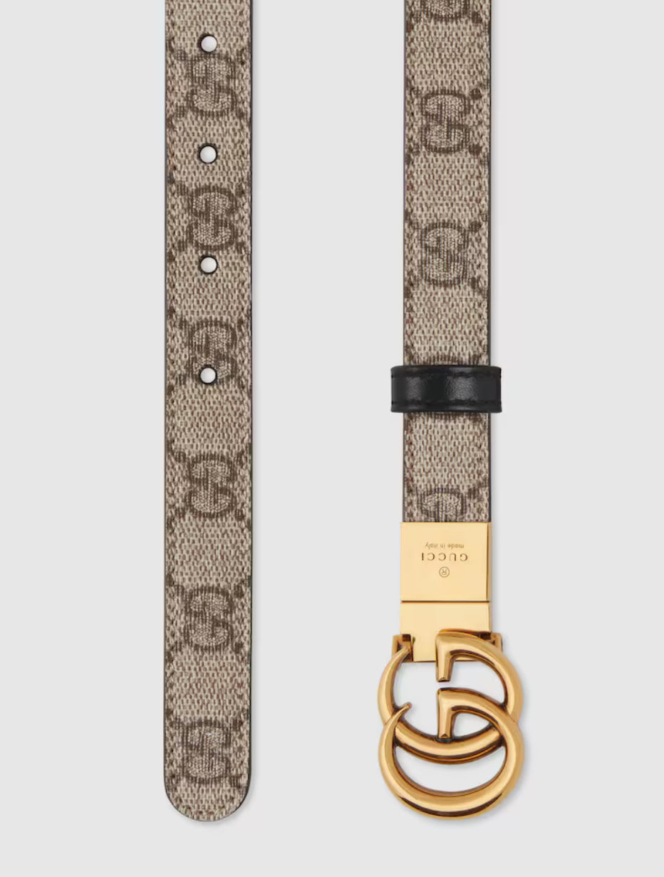 Gucci GG Marmont reversible thin belt, Gucci 65941892TIC9769, Gucci belts on sale, Gucci belts authenticity, Gucci belts outl
