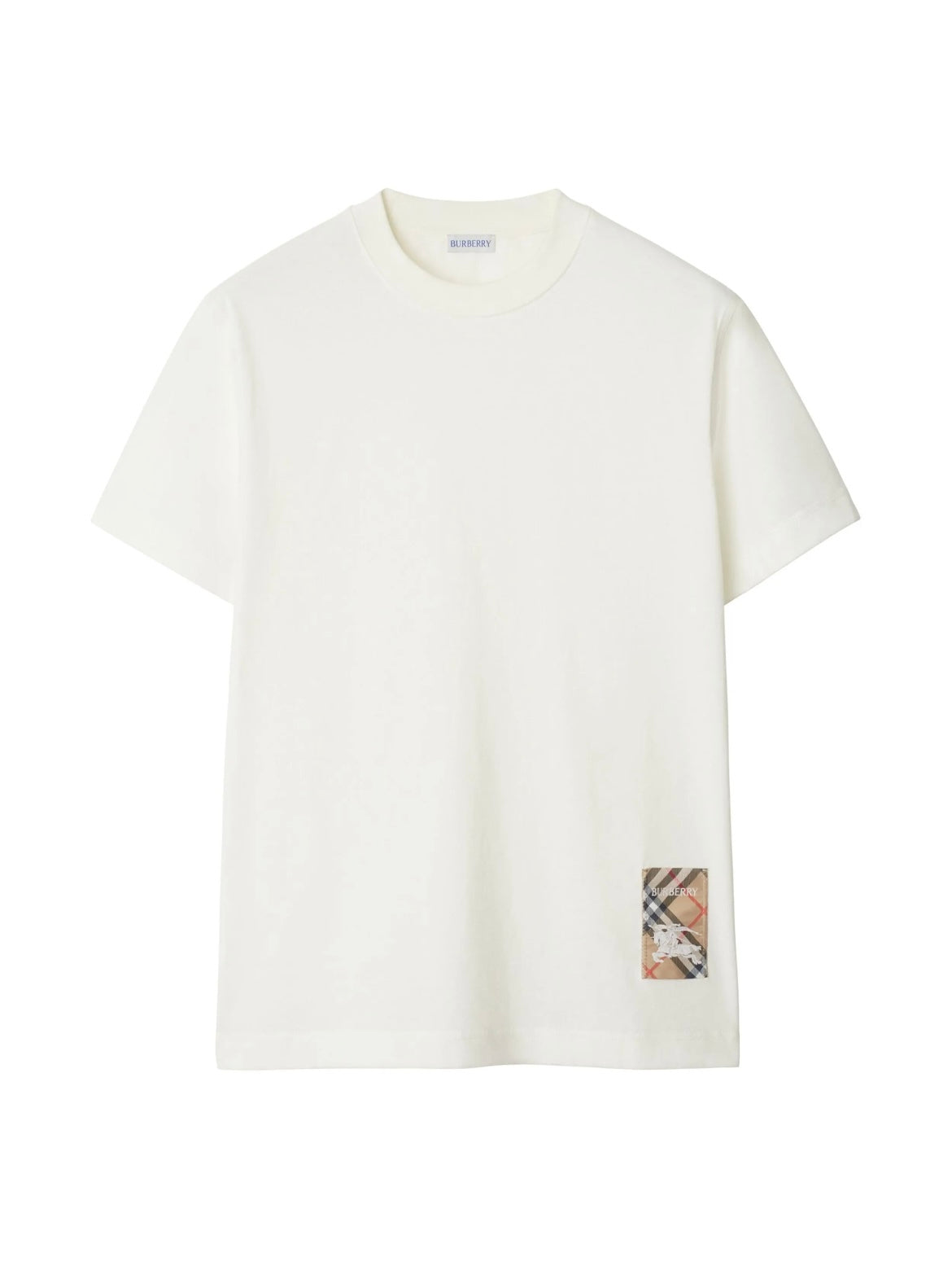 Burberry 8102254,Burberry 8104889,Burberry check patch T-shirt,Burberry check patch white T-shirt,Burberry check patch black